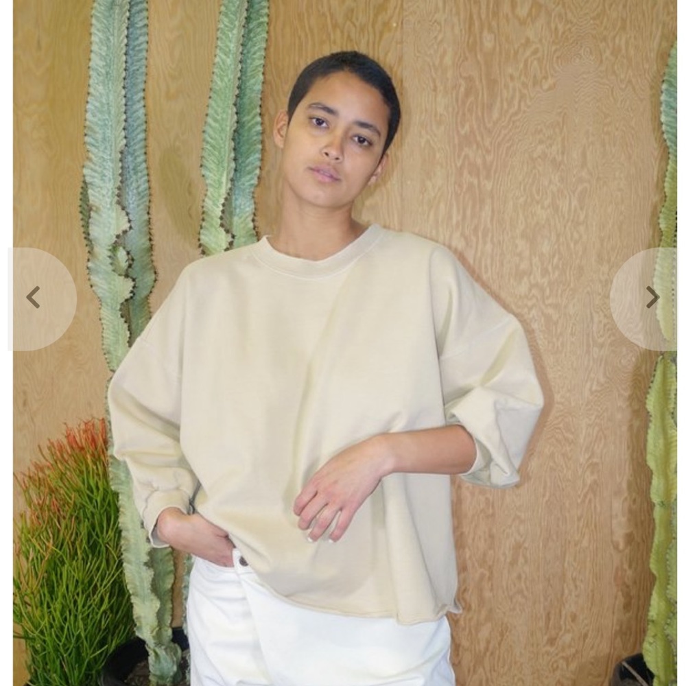 Rachel Comey Fond Sweatshirt Beige size XS/S but is oversized.
